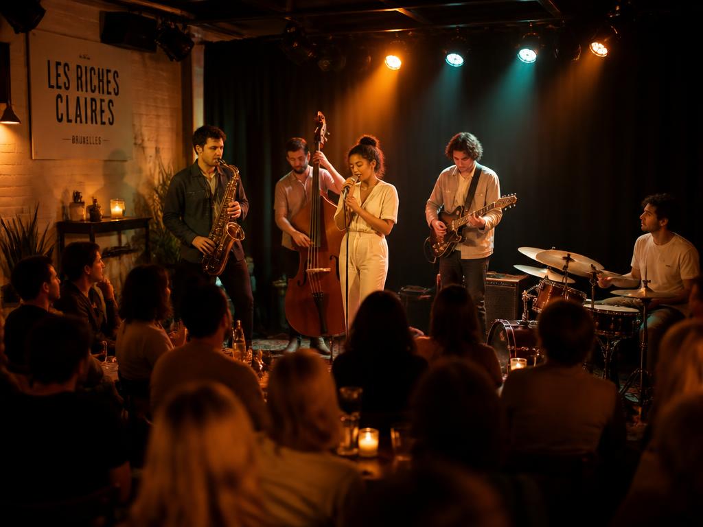 A live concert in a Brussels club